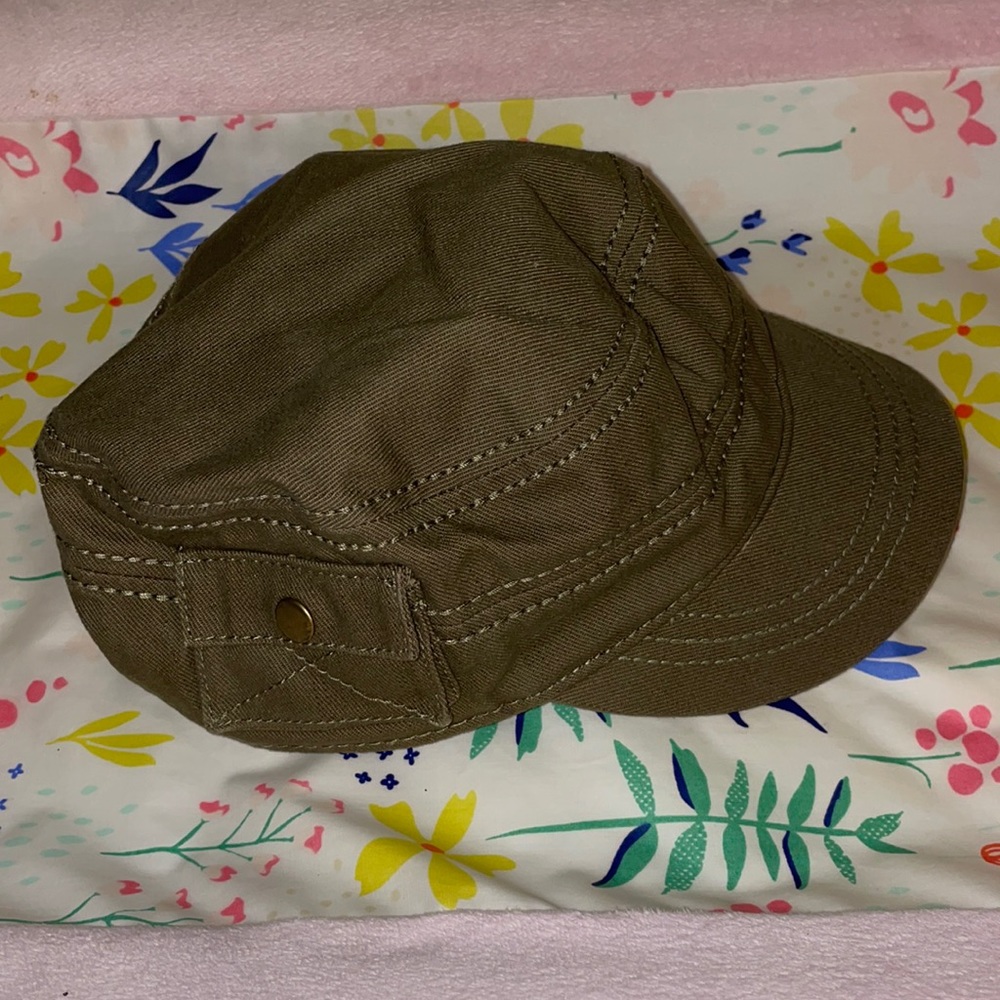 Olive green hat